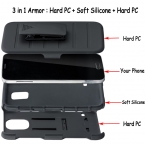Противоударно влияние прочный комбинированный жесткий телефон чехол презентация для Sony Xperia Z1 компактный Z1 мини чехол