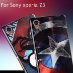Новая Мода 3D рельеф кремния мультфильм мягкая Обложка чехол для Sony Xperia Z3 L55T случае Задняя Крышка с экрана протектор