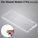 Xiaomi Redmi 3 Pro Чехол 0.6 мм Ультратонкий Прозрачный ТПУ мягкая Обложка Телефон Чехол Для Xiaomi Redmi 3 Pro Назад крышка (5.0 дюймов)