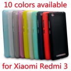 Телефон Случае для Xiaomi Redmi 3 (5.0 inch) Ultra Slim Fit 0.5 мм Мягкий Прозрачный или Матовый ТПУ Задняя Крышка для Xiaomi Redmi3