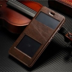 Роскошный PU кожаный чехол для Xiaomi редми примечание 2 Hongmi примечание 2 5.5 " двойной вид из окна телефон оболочки золотой черный коричневый