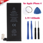 Подлинная Замена Литий-Полимерный Аккумулятор 3.7 В 1420 мАч для Apple iPhone 4 4 Г   Ящик для Инструментов Batterie Batterij Bateria