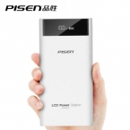  PISEN двойной жк-usb зарядное устройство 20000 мАч внешняя батарея 18650 портативный быстро зарядное устройство Powerbank для iPhone для смартфонов
