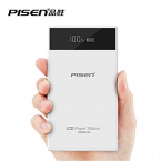 Pisen 10000 мАч Powerbank двумя портами USB 2а быстрой зарядки LCD 18650 зарядное устройство для iPhone Xiaomi Huawei планшет портативное зарядное устройство