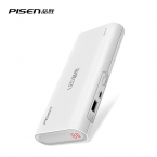 Pisen из светодиодов зарядное устройство 10000 мАч портативное зарядное устройство внешнего 18650 Powerbank 2A для iPhone iPad Xiaomi LenovoTablet камеры