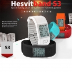 Горячие Продажи Hesvit S3 Смарт Браслет Bluetooth 4.0 Отслеживания Температуры Монитор Сердечного ритма Браслет Шагомер Сна Трекер Группа