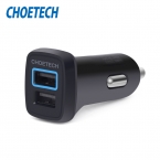 CHOETECH 30 Вт Быстрая Зарядка 2.0 Автомобильное Зарядное Устройство с Двумя USB порты для iPhone 6 S, 6, Samsung Galaxy S7, S7 Edge, S6, S6 Край и более