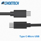 Оригинал CHOETECH 1 м USB Type-C, чтобы Кабель Micro Usb с Синхронизации Данных и Функцией Зарядки для Сотовых Телефонов и таблетки