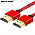 VOXLINK ультра тонкий 4 К HDMI кабель 1 М 2 М 3 М Высокая Скорость Позолоченный между мужчинами Кабель HDMI 1.4 В 1080 P 3D для HDTV XBOX PS3 PS4 ПК
