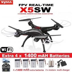 SYMA X5SW X5SW-1 FPV RC Дрон, 2.4G 6-осевой квадрокоптер, с камерой 2 Мп, Wi-Fi, съемка в реальном времени, дистанционное управление, вертолет, квадрокоптер