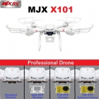 Профессиональных Дронов MJX X101 2.4 ГГц 6-осевой FPV RC Quadcopter Вертолет С SJ7000 14MP 1080 P Full HD Wi-Fi Камера