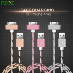 PZOZ Для iphone 4 Кабель 30 контактный Зарядное Устройство Адаптер Оригинальный USB Кабель быстрое Зарядное Устройство Для iphone 4s iphone 4 с iphone 3GS iPad 2 3