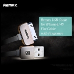USB Кабель для iphone 4/iphone4s Оригинал Remax Зарядки USB Кабели Синхронизации Данных с Ароматом Плоская Проволока для iPad 30pin