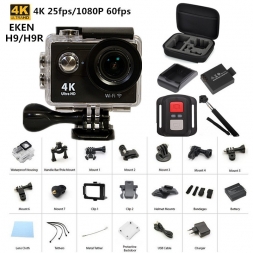 Оригинал ЭКЕН H9/H9R пульт дистанционного камера Ultra HD 4 К wi-fi 1080 P/60fps 2.0 ЖК 170D объектив Шлем Cam go водонепроницаемый pro камера