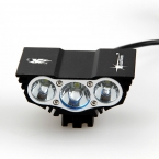  6000 Люмен 3x XM-L U2 LED Head Передний Велосипедов велосипед Лампы Фар Свет Фар 6400 мАч Батареи с зарядное устройство
