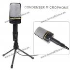 SF-920 Высококачественный 3,5-мм стерео конденсаторный микрофон с функцией  диктофона (Чёрный)