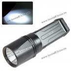 Светодиодный фонарь NEW-117 с диодом CREE XM-L T6, 1000 Люмен, 2 x 18650 Батареи - Серый металлический
