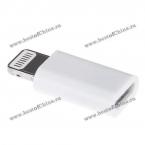 Новый мини адаптер с микро USB входом для iPhone 5 (Белый)