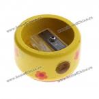 1 Pcs Cute and Adorable Animal Pattern Round Wooden Pencil Sharpener for Pupils