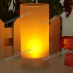 Очаровательный оранжевый настольный светильник в виде свечи  - Белый