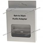 Стильный и удобный адаптер с аудио выходом для iPhone 5/iPod Touch 5th.(Цвет - чёрный)